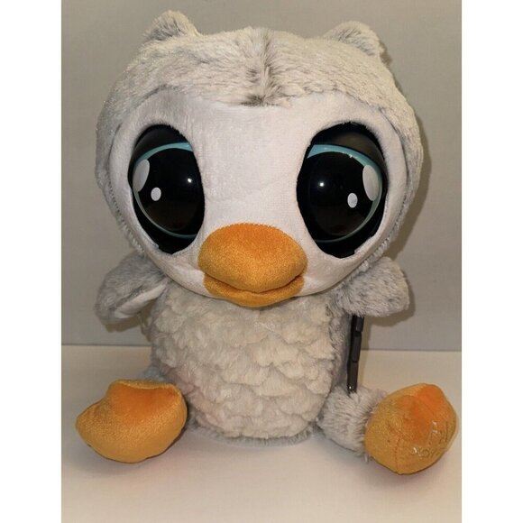 2018 FAO Schwarz Hoots The Interactive Owl Plush Toy w Leaf Works 14" EUC - Picture 1 of 4